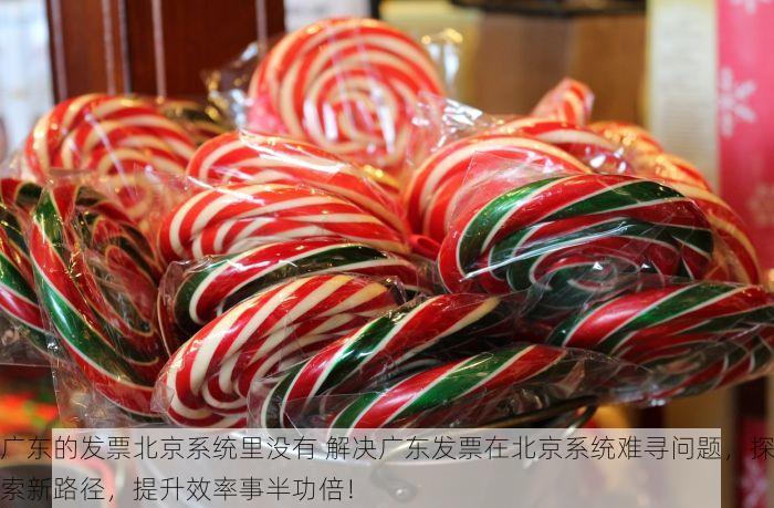 广东的发票北京系统里没有 解决广东发票在北京系统难寻问题，探索新路径，提升效率事半功倍！