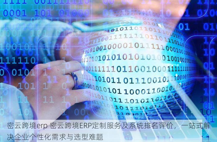 密云跨境erp 密云跨境ERP定制服务及系统排名评价，一站式解决企业个性化需求与选型难题