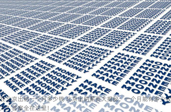 在北京出纳一个月多少钱 北京出纳薪资大揭秘：一个月能有多少收入？答案全在这里！