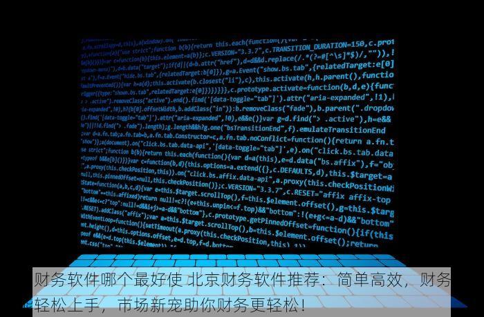 北京财务软件哪个最好使 北京财务软件推荐：简单高效，财务小白也能轻松上手，市场新宠助你财务更轻松！