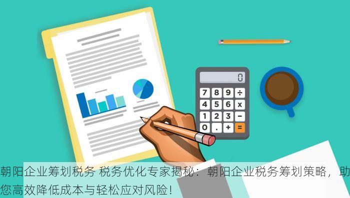 朝阳企业筹划税务 税务优化专家揭秘：朝阳企业税务筹划策略，助您高效降低成本与轻松应对风险！