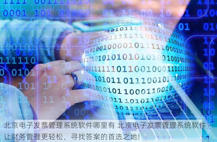 北京电子发票管理系统软件哪里有 北京电子发票管理系统软件 - 让财务管理更轻松，寻找答案的首选之地!