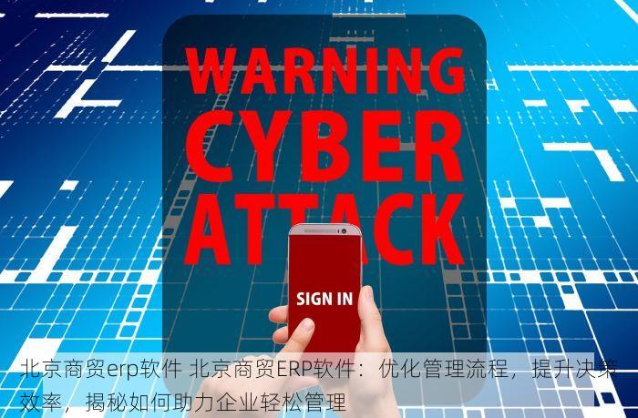 北京商贸erp软件 北京商贸ERP软件：优化管理流程，提升决策效率，揭秘如何助力企业轻松管理