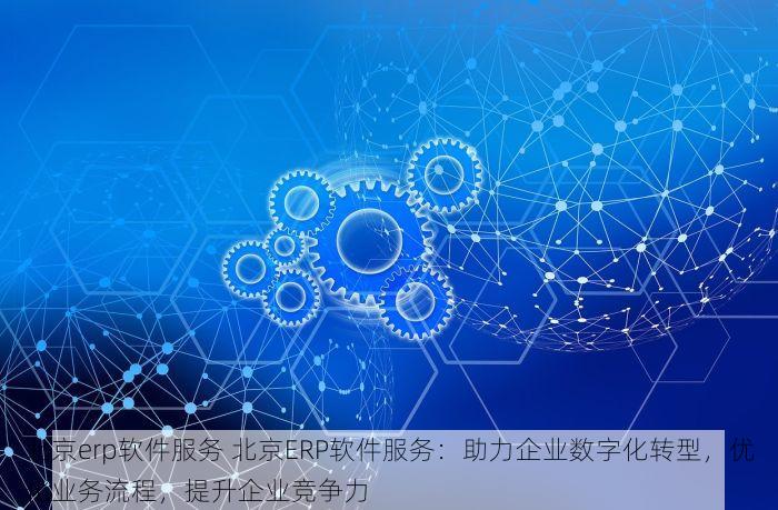 北京erp软件服务 北京ERP软件服务：助力企业数字化转型，优化业务流程，提升企业竞争力
