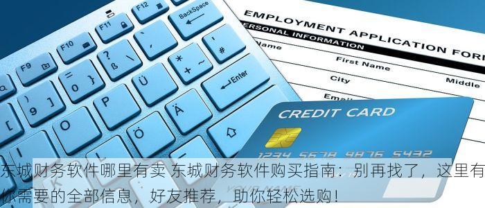 东城财务软件哪里有卖 东城财务软件购买指南：别再找了，这里有你需要的全部信息，好友推荐，助你轻松选购！