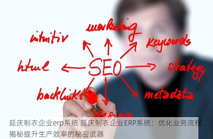 延庆制衣企业erp系统 延庆制衣企业ERP系统：优化业务流程，揭秘提升生产效率的秘密武器