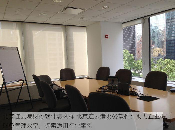 北京连云港财务软件怎么样 北京连云港财务软件：助力企业提升财务管理效率，探索适用行业案例