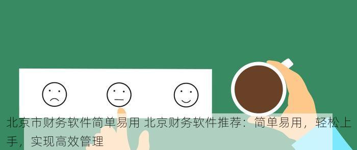 北京市财务软件简单易用 北京财务软件推荐：简单易用，轻松上手，实现高效管理