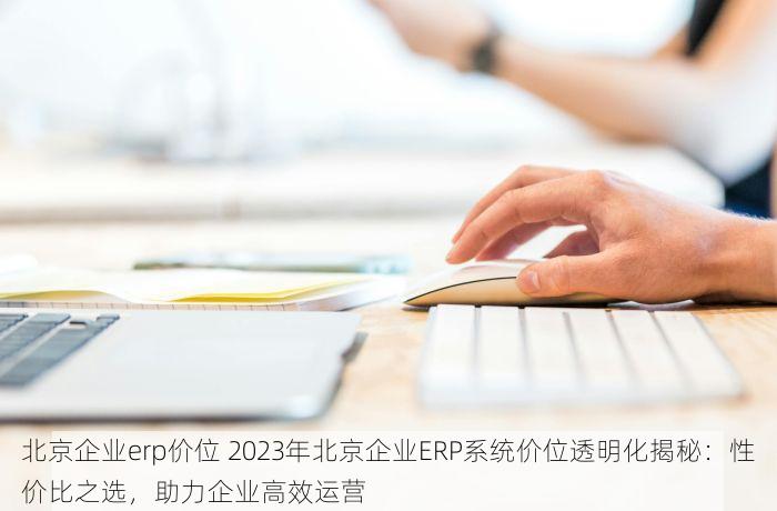 北京企业erp价位 2023年北京企业ERP系统价位透明化揭秘：性价比之选，助力企业高效运营
