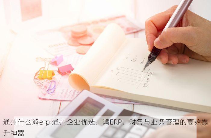 通州什么鸿erp 通州企业优选：鸿ERP，财务与业务管理的高效提升神器