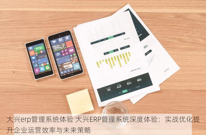 大兴erp管理系统体验 大兴ERP管理系统深度体验：实战优化提升企业运营效率与未来策略
