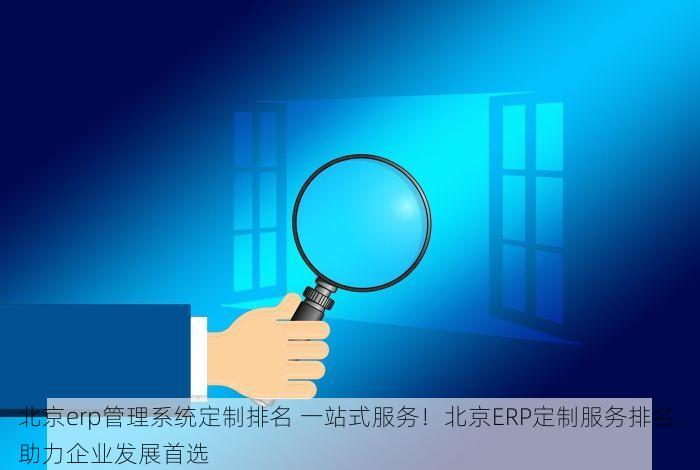 北京erp管理系统定制排名 一站式服务！北京ERP定制服务排名，助力企业发展首选