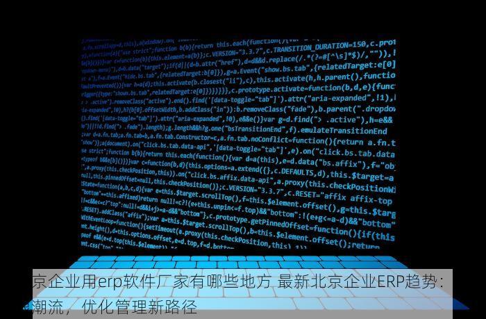 北京企业用erp软件厂家有哪些地方 最新北京企业ERP趋势：紧跟潮流，优化管理新路径