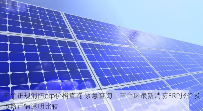 丰台正规消防erp价格查询 紧急查询！丰台区最新消防ERP报价及市场行情透明比较