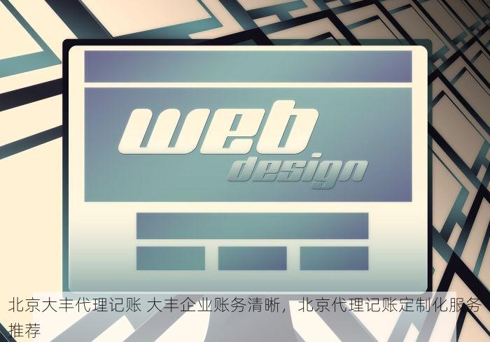 北京大丰代理记账 大丰企业账务清晰，北京代理记账定制化服务推荐