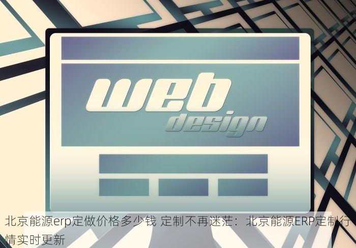 北京能源erp定做价格多少钱 定制不再迷茫：北京能源ERP定制行情实时更新
