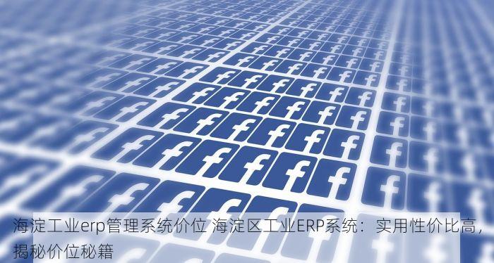 海淀工业erp管理系统价位 海淀区工业ERP系统：实用性价比高，揭秘价位秘籍