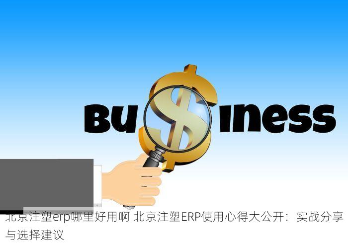 北京注塑erp哪里好用啊 北京注塑ERP使用心得大公开：实战分享与选择建议