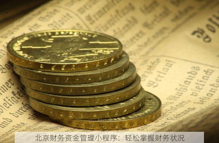 北京财务资金管理小程序：轻松掌握财务状况