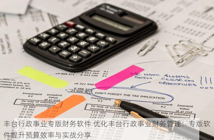 丰台行政事业专版财务软件 优化丰台行政事业财务管理：专版软件提升预算效率与实战分享