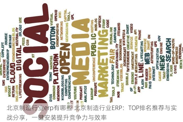 北京制造行业erp有哪些 北京制造行业ERP：TOP排名推荐与实战分享，一键安装提升竞争力与效率