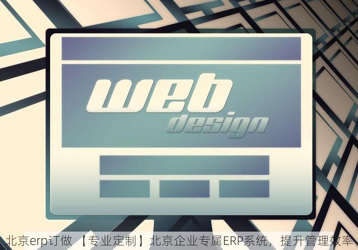 北京erp订做 【专业定制】北京企业专属ERP系统，提升管理效率