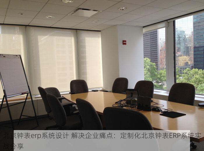 北京钟表erp系统设计 解决企业痛点：定制化北京钟表ERP系统实战分享
