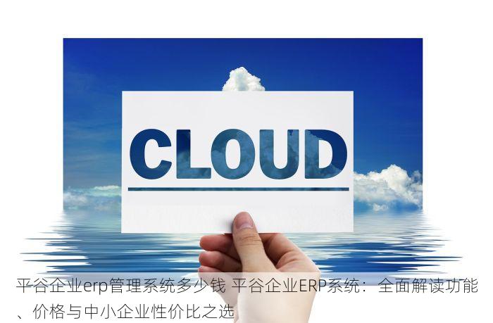 平谷企业erp管理系统多少钱 平谷企业ERP系统：全面解读功能、价格与中小企业性价比之选