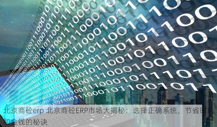 北京商砼erp 北京商砼ERP市场大揭秘：选择正确系统，节省时间和金钱的秘诀
