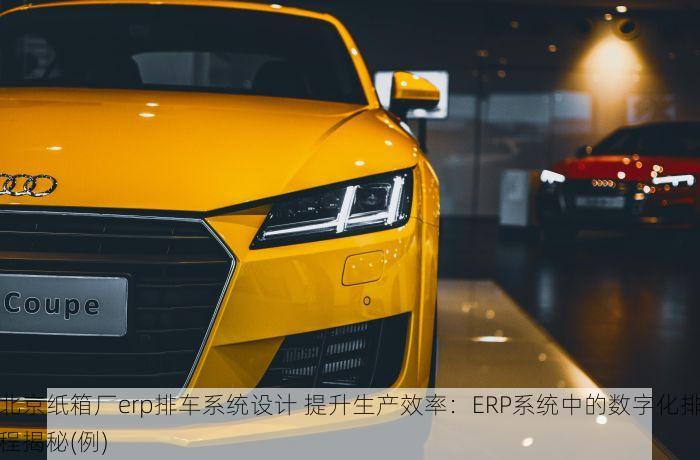 北京纸箱厂erp排车系统设计 提升生产效率：ERP系统中的数字化排程揭秘(例)