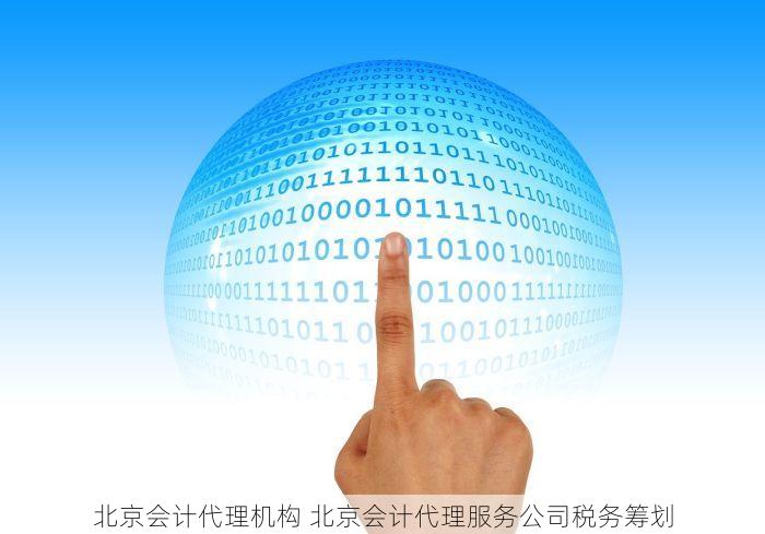 北京会计代理机构 北京会计代理服务公司税务筹划