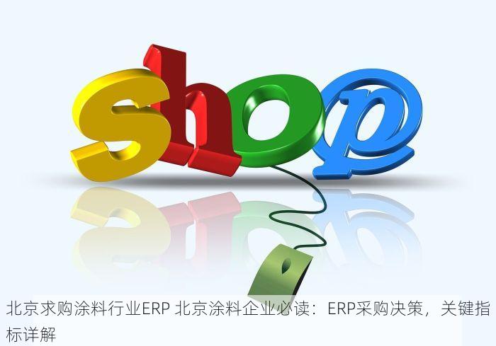 北京求购涂料行业ERP 北京涂料企业必读：ERP采购决策，关键指标详解