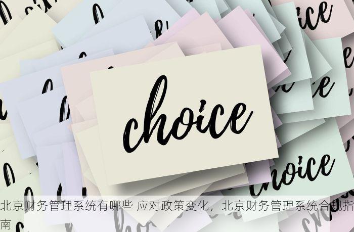 北京财务管理系统有哪些 应对政策变化，北京财务管理系统合规指南
