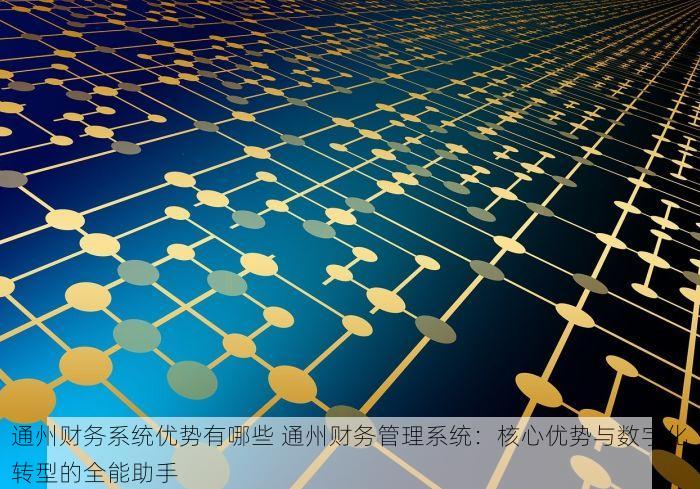 通州财务系统优势有哪些 通州财务管理系统：核心优势与数字化转型的全能助手