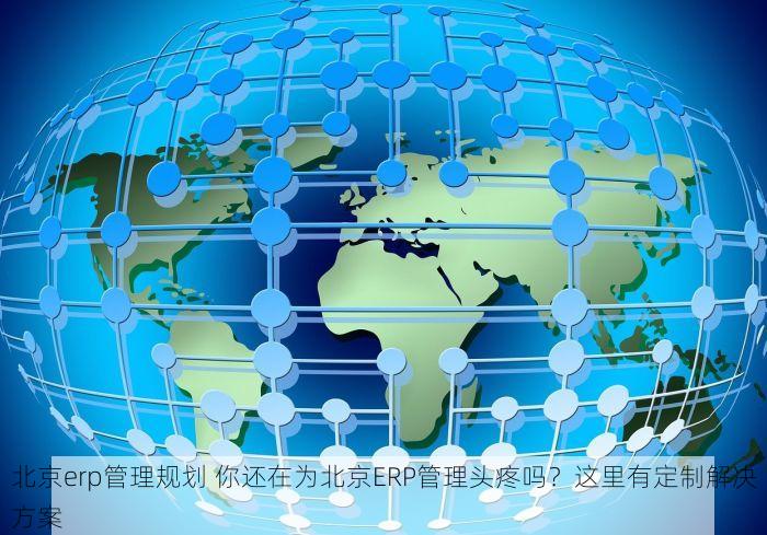 北京erp管理规划 你还在为北京ERP管理头疼吗？这里有定制解决方案