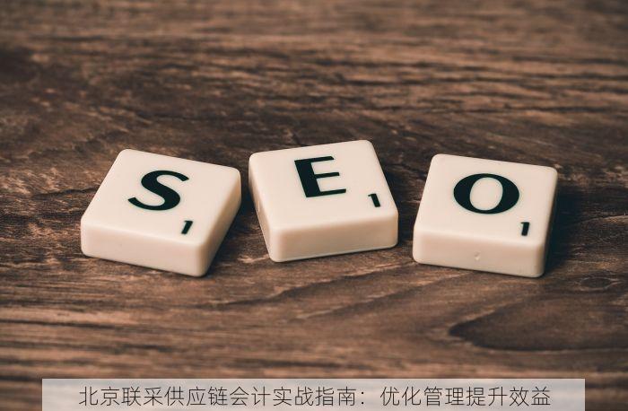 北京联采供应链会计实战指南：优化管理提升效益
