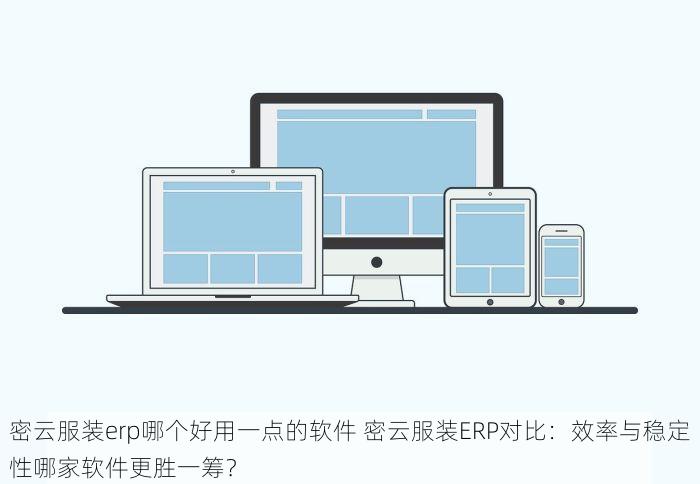 密云服装erp哪个好用一点的软件 密云服装ERP对比：效率与稳定性哪家软件更胜一筹？
