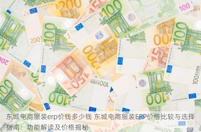 东城电商服装erp价钱多少钱 东城电商服装ERP价格比较与选择指南：功能解读及价格揭秘