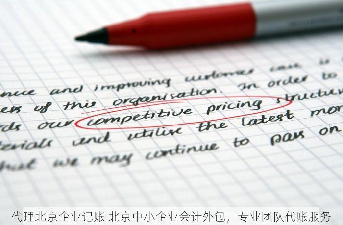 代理北京企业记账 北京中小企业会计外包，专业团队代账服务