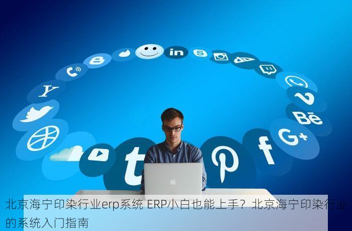 北京海宁印染行业erp系统 ERP小白也能上手？北京海宁印染行业的系统入门指南