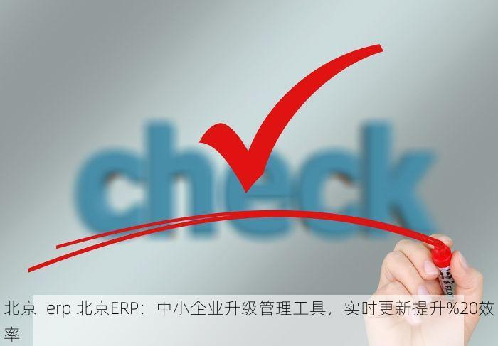 北京  erp 北京ERP：中小企业升级管理工具，实时更新提升%20效率