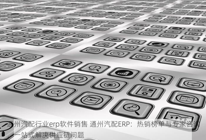 通州汽配行业erp软件销售 通州汽配ERP：热销榜单与专家咨询，一站式解决供应链问题