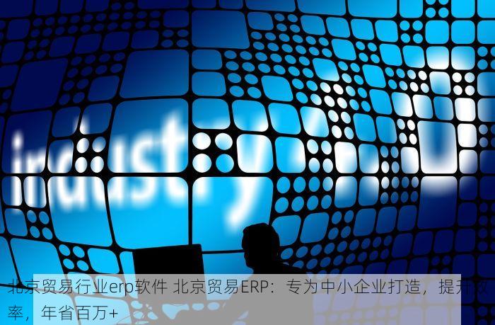 北京贸易行业erp软件 北京贸易ERP：专为中小企业打造，提升效率，年省百万+