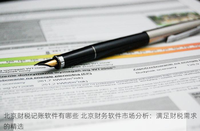 北京财税记账软件有哪些 北京财务软件市场分析：满足财税需求的精选