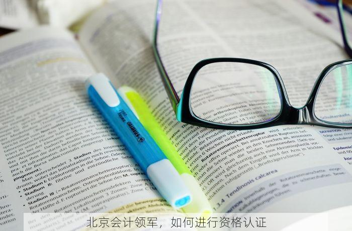 北京会计领军，如何进行资格认证
