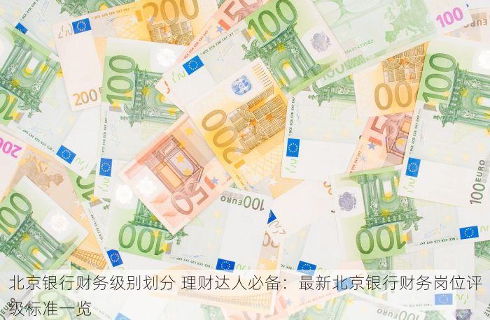 北京银行财务级别划分 理财达人必备：最新北京银行财务岗位评级标准一览