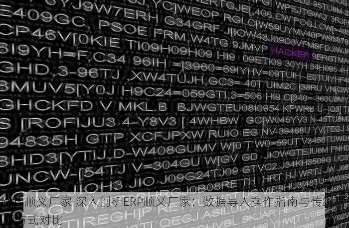 erp 顺义厂家 深入剖析ERP顺义厂家：数据导入操作指南与传统管理方式对比