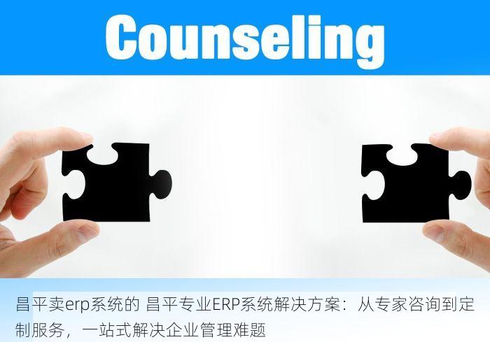 昌平卖erp系统的 昌平专业ERP系统解决方案：从专家咨询到定制服务，一站式解决企业管理难题