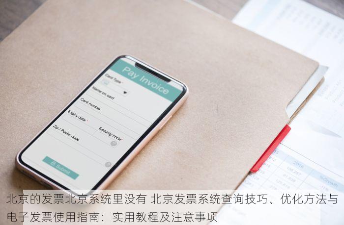 紧急求助！北京的发票北京系统里没有好友快来帮忙出主意