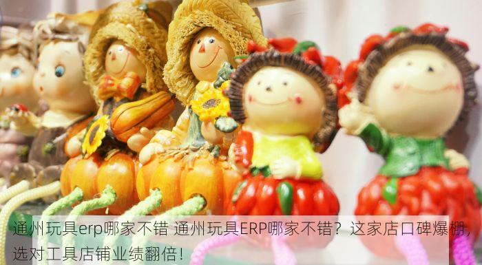 通州玩具erp哪家不错 通州玩具ERP哪家不错？这家店口碑爆棚，选对工具店铺业绩翻倍！
